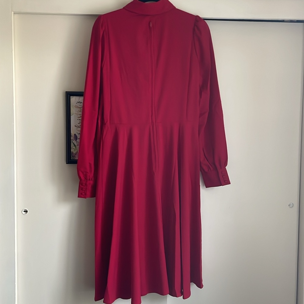 Hell Bunny Scarlet Midi Dress with Button Accents - Picture 13 of 14